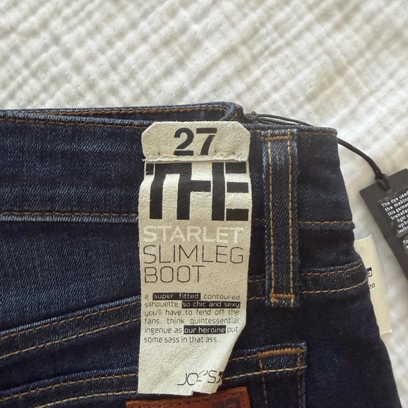 Joe's Jeans NWT The Starlet Slimleg Bootcut Dark Blue Straight Leg Women's Jeans - Picture 6 of 6